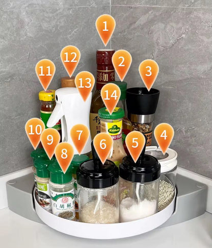 Étagère d’angle rotative