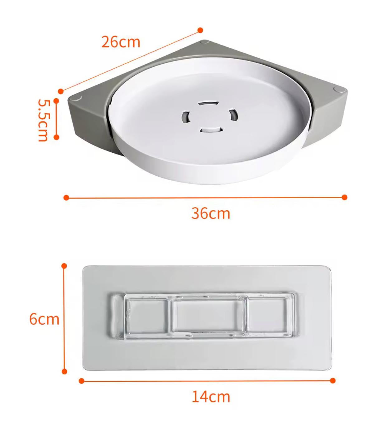 Étagère d’angle rotative
