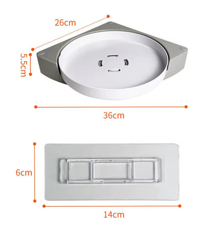 Étagère d’angle rotative