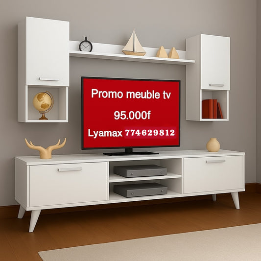Meuble tv blanc